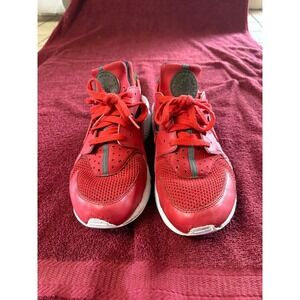 Nike Air Huarache Run Mens Red Black White Running Shoes Sneakers 318429-660